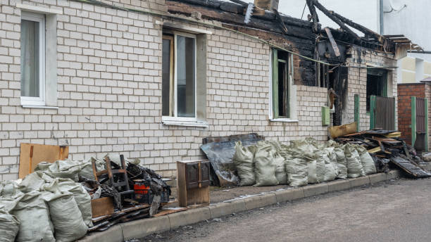 Professional Fire Damage Removal technician working in Buffalo, TX